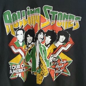 THE ROLLING STONES 1980’S RARE TOUR TSHIRT WHO DOO